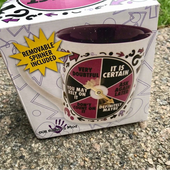 NEW OUR NAME IS MUD Novelty Predict The Future Funny Ceramic Coffee Tea Mug Cup - Picture 2 of 7